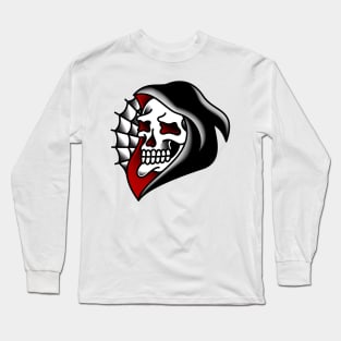 Grim Reaper Skull Long Sleeve T-Shirt